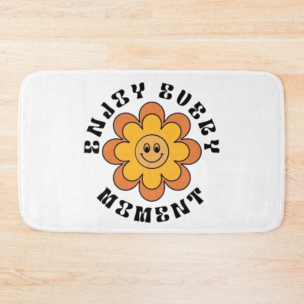 Item preview, Enjoy Every Moment. Retro Vintage Daisy Flower Motivational and Inspirational Quote designed and sold by That Cheeky Tee.