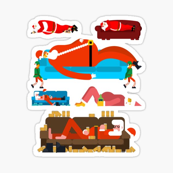 santa-the-day-after-christmas-sticker-for-sale-by-mkzmerch-redbubble