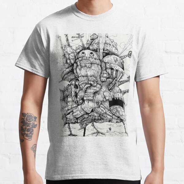 Howl's Moving Castle Ink Drawing Classic T-Shirt
