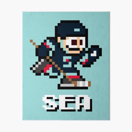 Seattle Kraken (8-bit Retro Pixel Art Videogame Player) Sticker for Sale  by TheArmorsmith