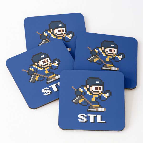 Item preview, St. Louis Blues (8-bit Retro Pixel Art Videogame Player) designed and sold by The Armorsmith.
