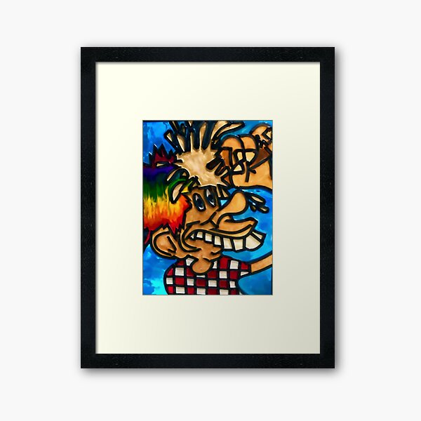 Ice Cream Cone Kid Johnny Checkers Europe 72 Grateful Dead fan art Framed Art Print