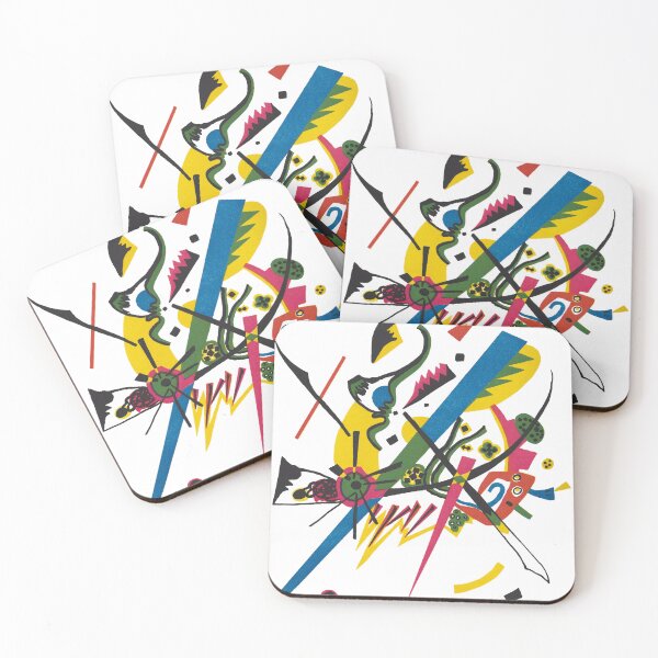 Item preview, Green Yellow Blue Red Black Magenta Abstract Kandinsky designed and sold by Brasilia.
