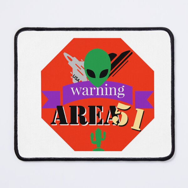 Item preview, Warning Area 51 designed and sold by Alien51_Playground.