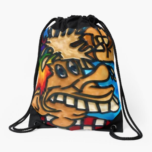 Ice Cream Cone Kid Johnny Checkers Europe 72 Grateful Dead fan art Drawstring Bag