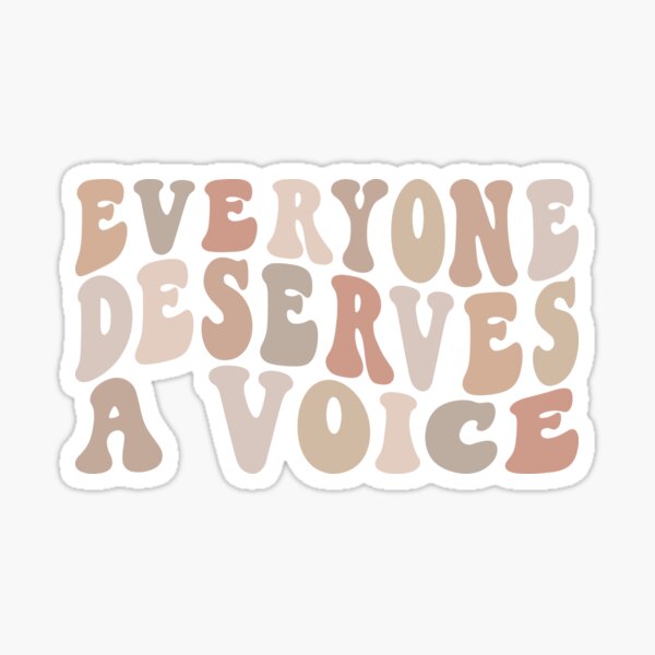 Item preview, Everyone Deserves A Voice | Neutral Beige on White | Speech Therapy Room Decor designed and sold by KindToYourMind.