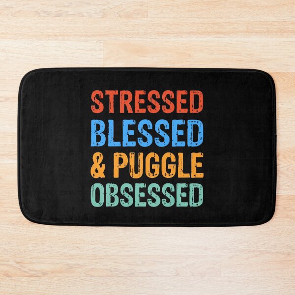 Item preview, Stressed Blessed and Puggle Obsessed Dog Gift  designed and sold by Guarddogdrive.