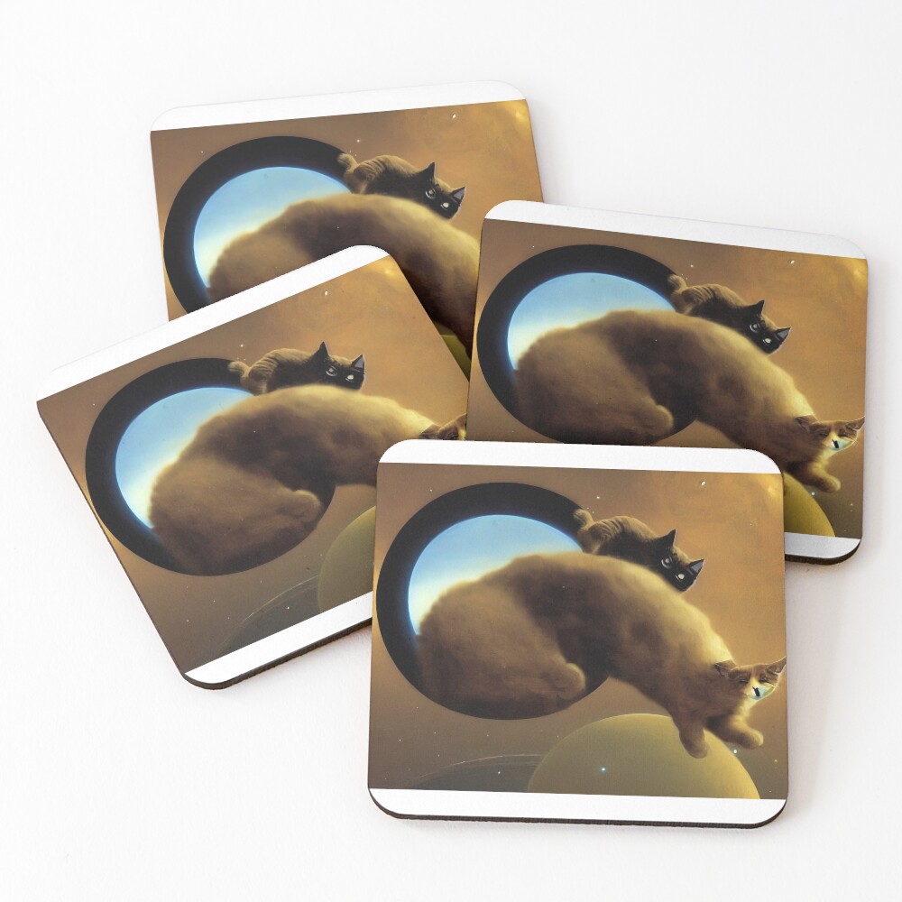 Item preview, Coasters (Set of 4) designed and sold by InfinityCatBox.