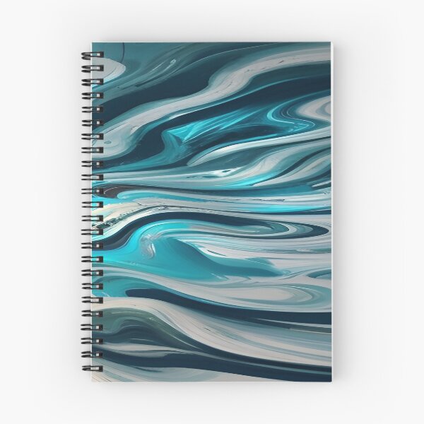 Item preview, Blue Mixed Medium Fluid Flowing  designed and sold by deniselynnimage.