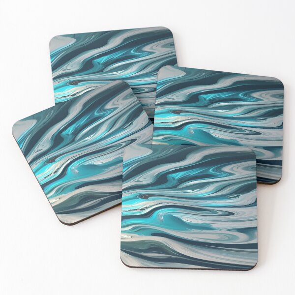 Item preview, Blue Mixed Medium Fluid Flowing  designed and sold by deniselynnimage.