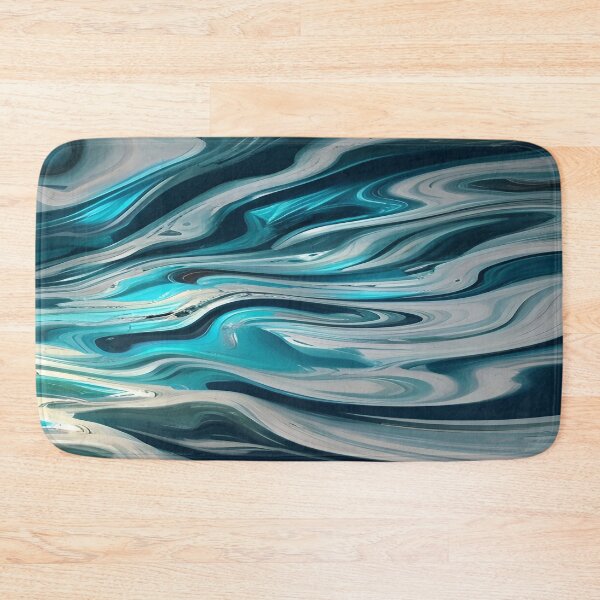 Item preview, Blue Mixed Medium Fluid Flowing  designed and sold by deniselynnimage.