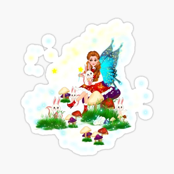 Item preview, Fidget's Fairy Tale In Love With Bunnies designed and sold by FairyBookClub.