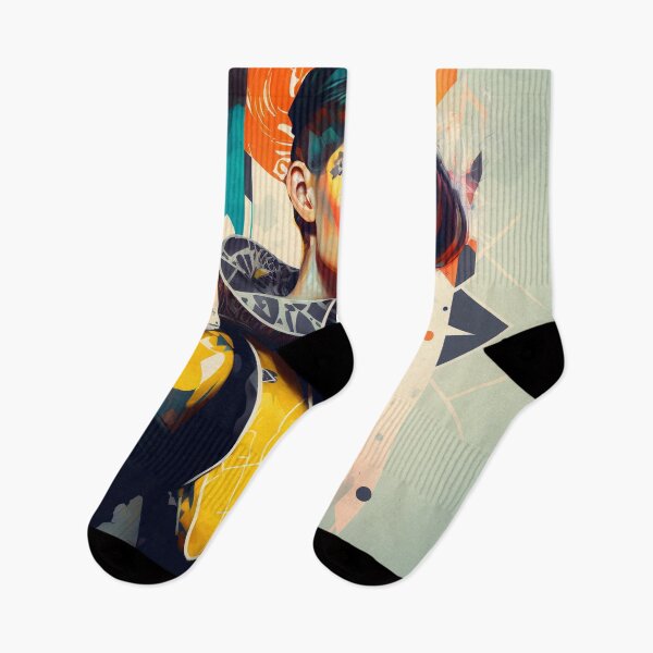 Item preview, Retrofuturistic fashion girl, Colorful Graffiti retro fashion designed and sold by vallverduDESIGN.