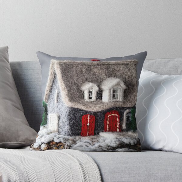 Item preview, winter scenery with a beautiful wool house on a hill designed and sold by Mebbotai.