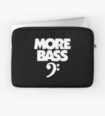 More Bass (White) Laptop Sleeve