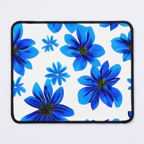 Item preview, Blue flower wallpaper designed and sold by gramizzia.