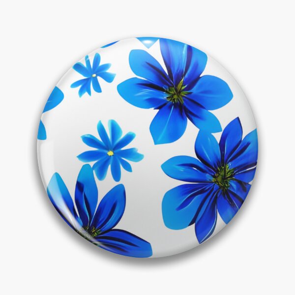 Item preview, Blue flower wallpaper designed and sold by gramizzia.