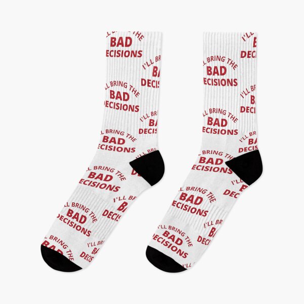 Item preview, I'll Bring The Bad Decisions. Funny Friends Drinking Design For The Party Lover. Red designed and sold by That Cheeky Tee.