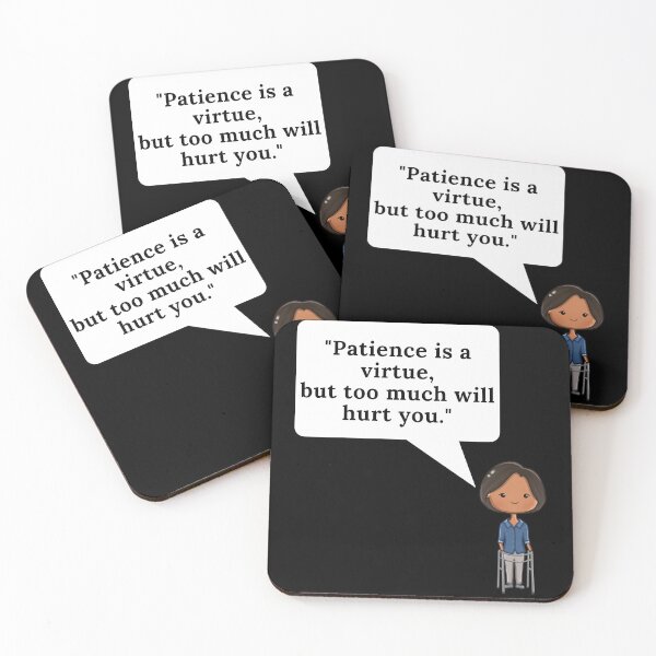 Item preview, Patience Is a Virtue Quote - Gloria Chibi designed and sold by TheKnightWriter.