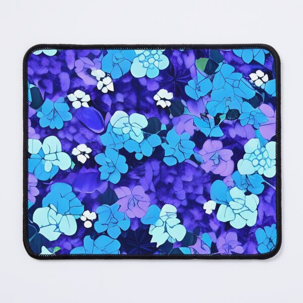 Item preview, Blue flower wallpaper designed and sold by gramizzia.
