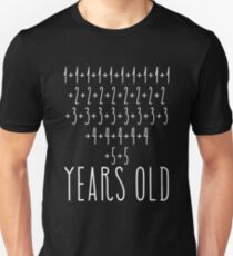 Awesome Simple Math 80th Birthday Shirts For Men and Women Unisex T-Shirt