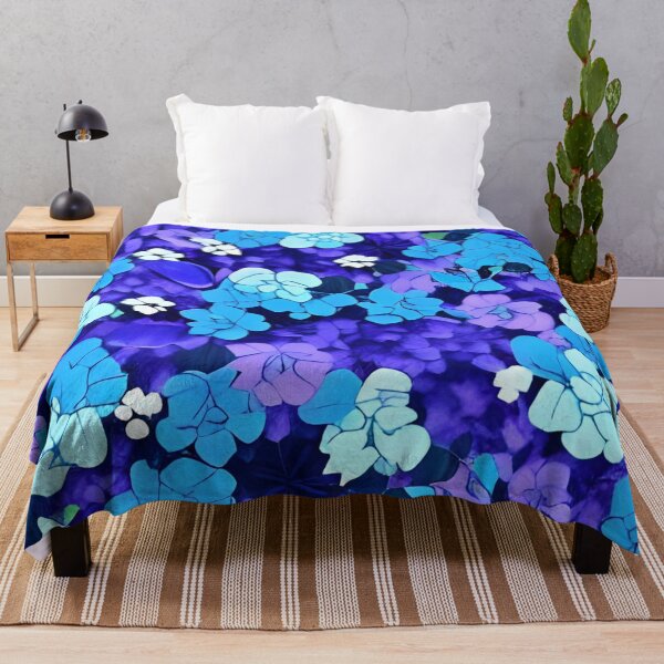 Item preview, Blue flower wallpaper designed and sold by gramizzia.