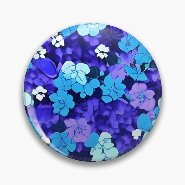 Item preview, Blue flower wallpaper designed and sold by gramizzia.