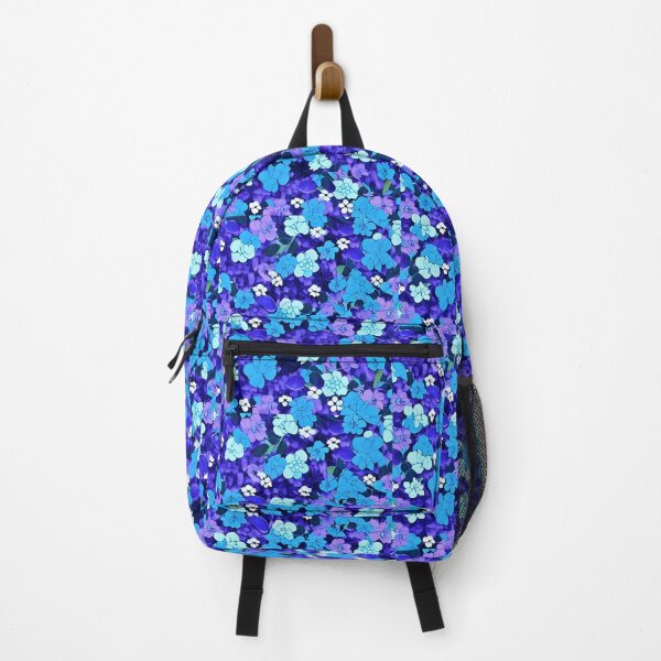 Item preview, Blue flower wallpaper designed and sold by gramizzia.