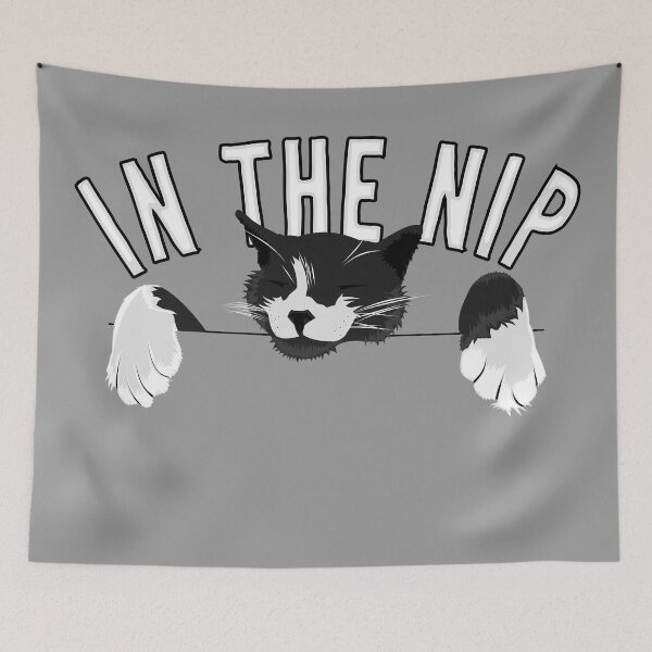 Item preview, In The Nip - Just a cozy cat hanging out designed and sold by Pinnacle of Decadence.