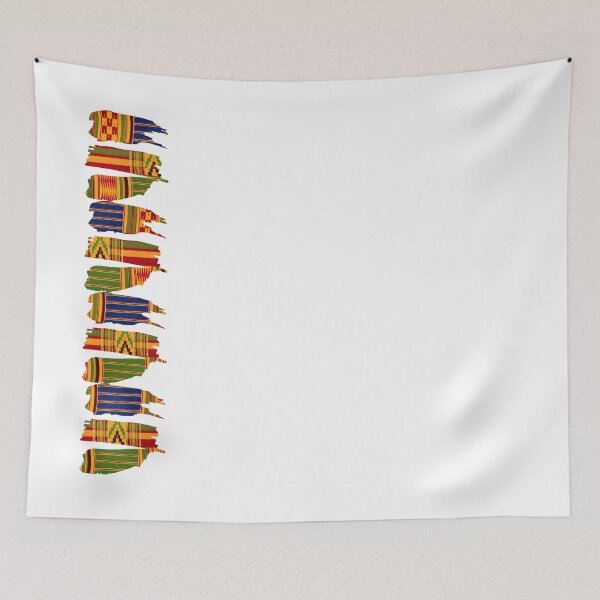 Item preview, African Fabric - A Touch of Kente Vertical Runner Design designed and sold by AfriStyleUK.