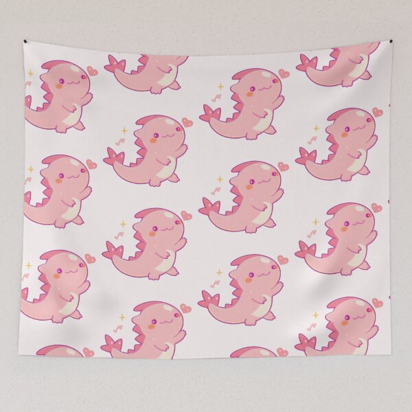 Item preview, Cute Pink Axelotl designed and sold by KartoffelKiwi.
