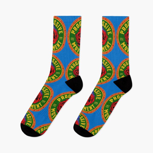 Aperçu de l'œuvre PMD00141 Progressive Movement Designs rose rouge sur vert avec oiseau bleu avec des objectifs politiques pour les progressistes et les partisans de Bernie Sanders créée et vendue par ProgressiveLeft.