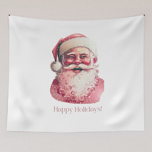 Item preview, Retro Vintage Pink Santa Claus  02 designed and sold by printiesart.
