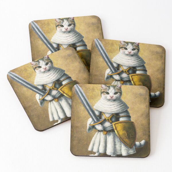 Item preview, Medieval cat designed and sold by AiArtist01.