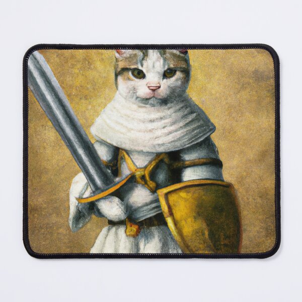 Item preview, Medieval cat designed and sold by AiArtist01.