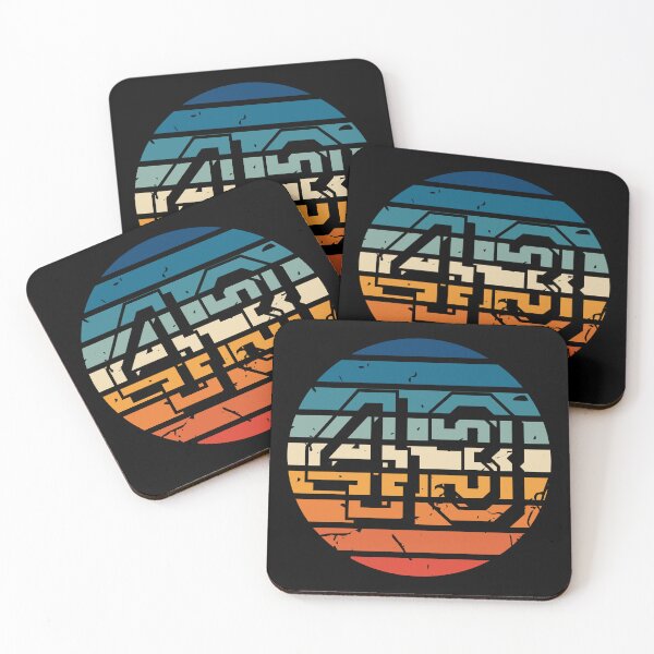 Item preview, Number 43 Vintage Retro Sport Sunset Birthday Squad Racing Numbers designed and sold by 27th-Tee.
