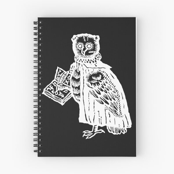 Item preview, medieval astrologer owl - but it's white on black (or whatever color) designed and sold by sweetpatina.