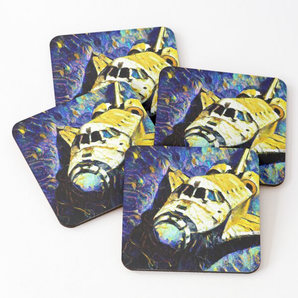 Item preview, Space shuttle Vincent van Gogh style designed and sold by AiArtist01.