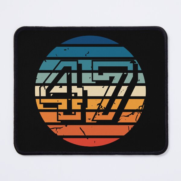 Item preview, Number 47 Vintage Retro Sport Sunset Birthday Squad Racing Numbers designed and sold by 27th-Tee.