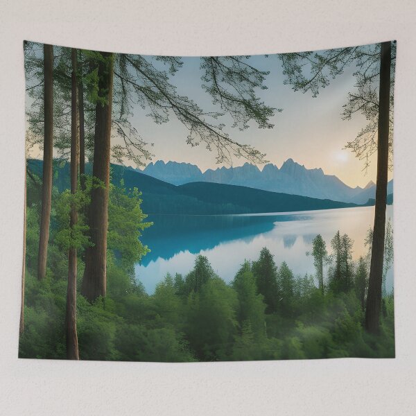 Item preview, Dreamlike Sunrise at the Lake designed and sold by Alt-Art-Digital.