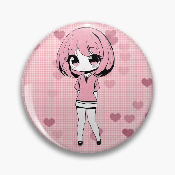 Artikelvorschau, Chibi Shojo-Mädchen in Rosa entworfen und verkauft von aubbit.