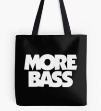 MORE BASS (White) Tote Bag