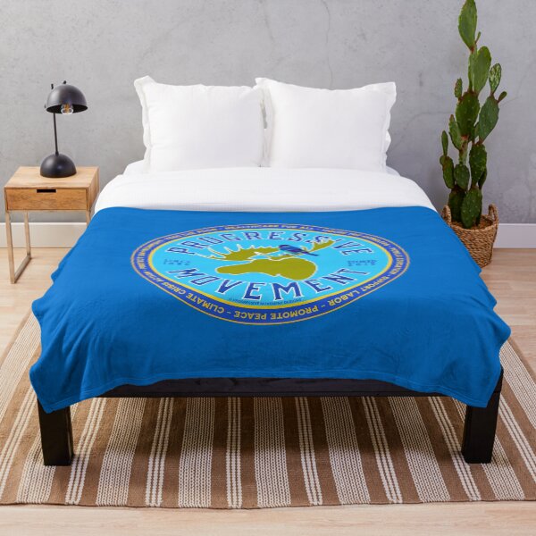 Aperçu de l'œuvre PMD00144 Progressive Movement Designs - Élan avec oiseau bleu et objectifs politiques pour les progressistes et les partisans de Bernie Sanders créée et vendue par ProgressiveLeft.