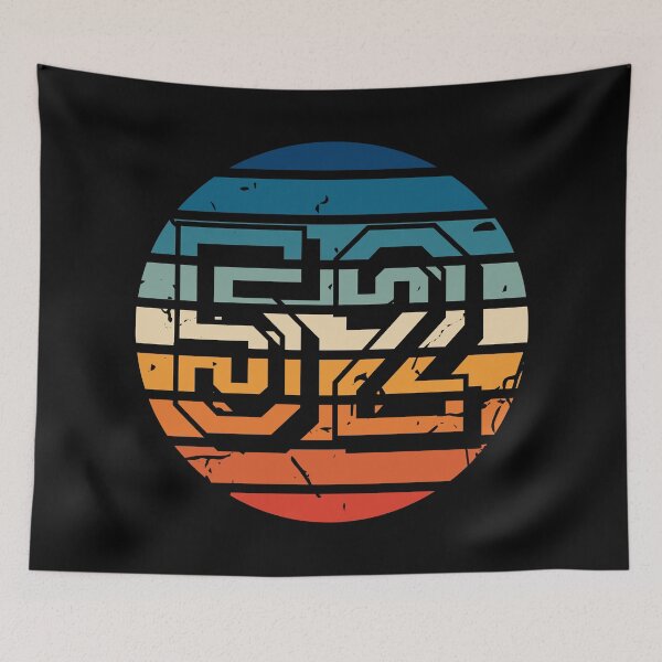 Item preview, Number 52 Vintage Retro Sport Sunset Birthday Squad Racing Numbers designed and sold by 27th-Tee.