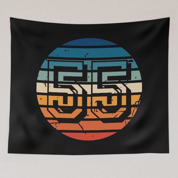 Item preview, Number 55 Vintage Retro Sport Sunset Birthday Squad Racing Numbers designed and sold by 27th-Tee.