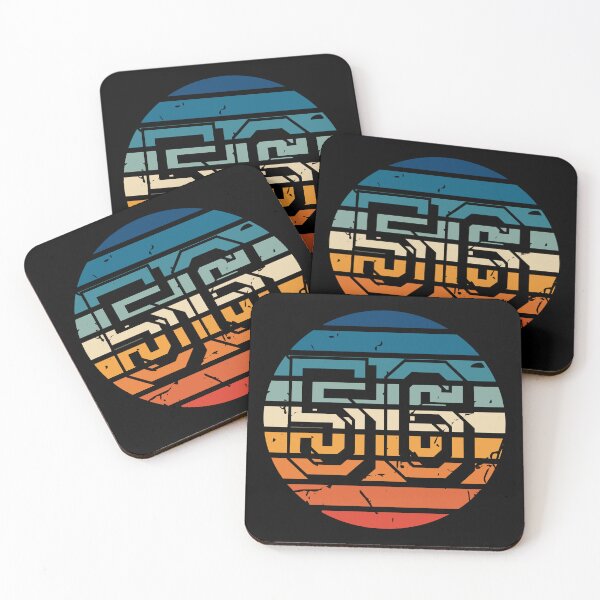Item preview, Number 56 Vintage Retro Sport Sunset Birthday Squad Racing Numbers designed and sold by 27th-Tee.