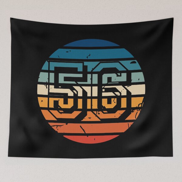 Item preview, Number 56 Vintage Retro Sport Sunset Birthday Squad Racing Numbers designed and sold by 27th-Tee.