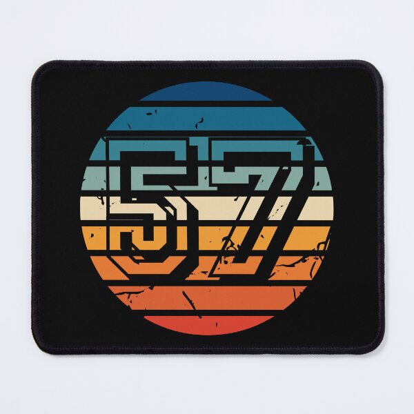 Item preview, Number 57 Vintage Retro Sport Sunset Birthday Squad Racing Numbers designed and sold by 27th-Tee.