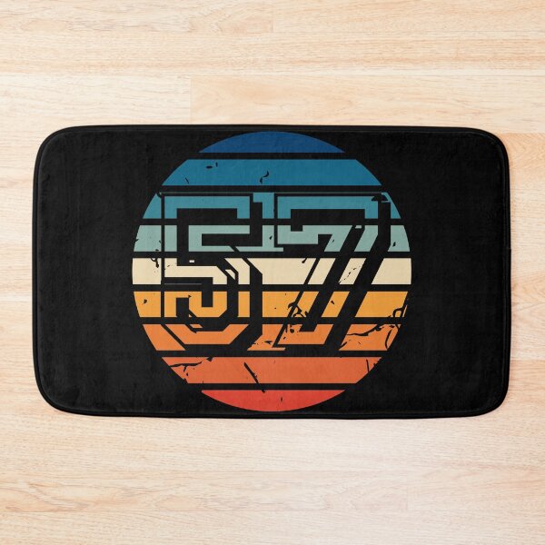 Item preview, Number 57 Vintage Retro Sport Sunset Birthday Squad Racing Numbers designed and sold by 27th-Tee.