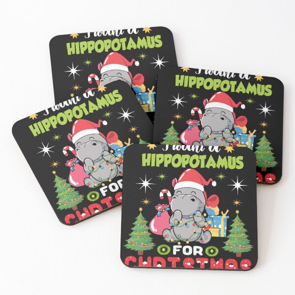 Item preview, I Want A Hippopotamus Christmas Xmas Hippo designed and sold by smarayoung.